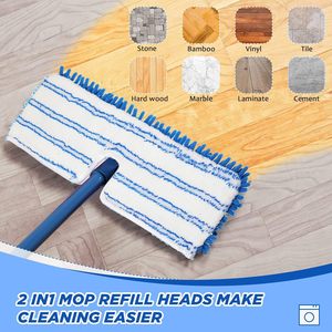 Microfiber Flat <b>Mop</b> Double Side Cleaning <b>Mop</b> Microfiber Flip <b>Mop</b> - Product Image 3