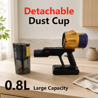 Aspirateur sans fil 27000PA, autonome, 50 minutes d'autonomie, tout-en-un, écran LED, conception anti-emmêlement, bac à poussière amovible