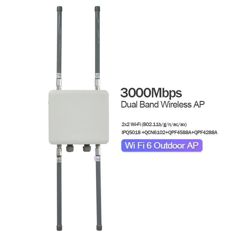 屋外ルーターApIpq5018Qcn6102 Qca8081ギガビットPoeWi-FiWifi6長距離ワイヤレスApルーター屋外Wifiアクセスポイント