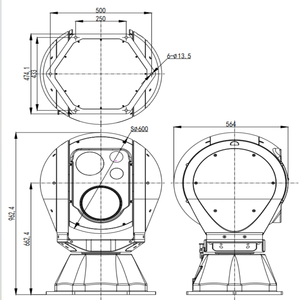 Multispektrales PTZ-Kamerasystem zur Zielerkennung mit 55-fachem sichtbarem und 5-fachem thermischem Zoom, Nachtsicht, Cloud-Speicher und SD-Kartendaten - Product Image 5