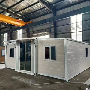 20ft 40ft Funktionales, exzellentes, solides, verzinktes, tragbares, mobiles, vorgefertigtes, ausklappbares Containerhaus mit zwei Flügeln - Product Image 4