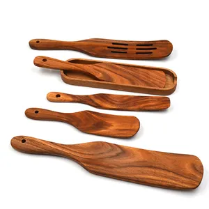 Houten Spurtle Lepels/Keukengerei Set Spatel Keuken Gereedschap Set Teak Hout Voor Koken, natuurlijke Gebruiksvoorwerpen 2000 Sets Moderne, Top Grade