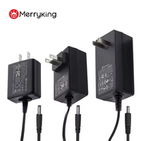 Adaptateur secteur mural AC/DC noir avec prise américaine, sortie 5V 9V 12V 15V 24V 1A-7A, 5.5x2.1mm pour caméra CCTV, système de sécurité, chargeur