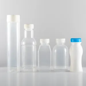 食品级果汁瓶热填充PP HDPE果汁酸奶包装瓶，带防篡改盖热填充饮料容器