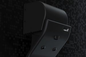 Asciugatore per Corpo da Parete Nero Opaco Brevettato 2800W IP56 con Tecnologia Ag+ Antibatterica per Ambienti Umidi - Product Image 4