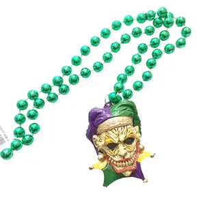 Celebration party supplies Mardi Gras 12mm 48" mot beads with Pirate pendant beads Medallion