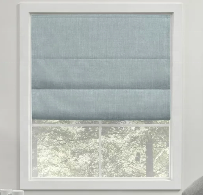 Motorized Roman Blind with Solar Panel