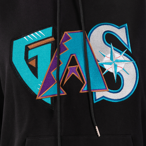 Sweat-shirt classique uni en molleton avec badges, style couple assorti, coupe oversize à <span class=keywords><strong>capuche</strong></span>, manches longues, broderie 3D, collection automne - Product Image 3