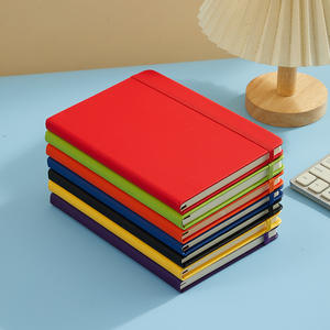 Libreta A5 Personalizada al por Mayor con Logotipo, con Cintas Elásticas y Cuero PU de Alta Estética, Diario de Color Sólido - Product Image 1