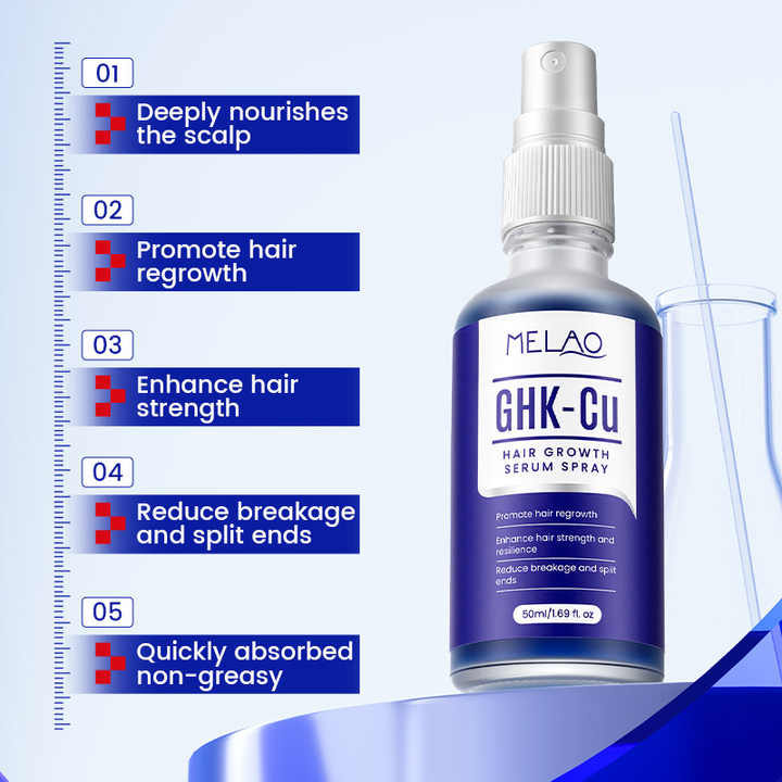 Private Label Oem Ahk-cu Ghk-cu Copper Peptide Hair Growth Serum Spray Hair-loss Regrowth Treatment Ghkcu Ahkcu Hair Serum