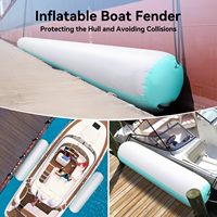 FBSPORT Pare-battages gonflables ajustables pour ponton et bateaux de petite taille, avec clips de fixation, tailles Socks, pour yachts et bateaux