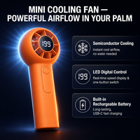Ventilateur électrique portable sans pales à 3 vitesses, silencieux, rechargeable par USB, pour la maison, la voiture, l'extérieur, le camping-car et l'hôtel