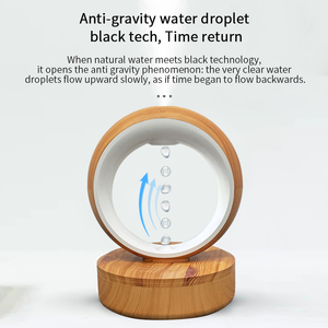 Humidificador Ultrasónico de Vapor con Diseño de Grano de Madera, Antigravedad, con Gotas de Agua, Niebla Fría, para Humidificación y Decoración de Habitaciones - Product Image 4