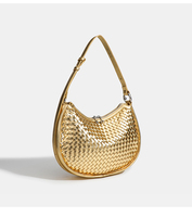 Sacs de luxe de créateurs, sac à main en métal avec logo, vente en gros directe, sac décontracté tissé, fabricant de sacs fourre-tout, fournisseur de sacs à bandoulière pour femmes