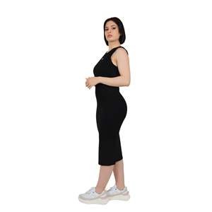 Abito da donna Richmond X UWP24017VE Abito midi aderente senza maniche nero per abbigliamento casual - Product Image 3