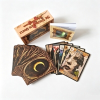 Cartas de Tarot con Borde Negro y Logotipo Personalizado, Cartas de Oráculo Impresas a Medida, Baraja de Tarot Original con Caja Magnética