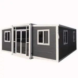 Ucuz 20ft özelleştirilmiş çelik yatak odası banyo prefabrik genişletilebilir konteyner hareketli evler lüks modüler küçük ev