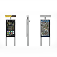 Affichage d'enseignes publicitaires durables pour les transports publics en extérieur, aéroports, centres commerciaux, métros, signalétique interactive LCD tactile OEM ODM