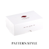Boîte en papier personnalisée pour tiramisu blanc, boîte rectangulaire vide pour pâtisserie, boîtes pour brownies, contenants pour desserts