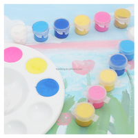 Artecho Ensemble de peintures portraits en verre 3ml Toile 6 couleurs avec pots en acrylique pour artistes étudiants débutants Peinture d'art