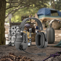 Prix d'usine Qualcomm Écouteurs de protection auditive supra-auriculaires étanches avec suppression du bruit ENC 85dB et fonction talkie-walkie double