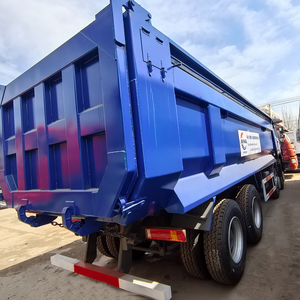 Le camion à benne basculante lourd bleu Sinotruk HOWO 8x4 est un tout nouveau petit camion à benne basculante chinois à usage agricole - Product Image 3