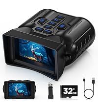 Jumelles thermiques 4K à vision nocturne pour adultes, zoom 10X, <span class=keywords><strong>infrarouge</strong></span> 9 niveaux, carte TF 32 Go, design compact, photo et vidéo - Product Image 3