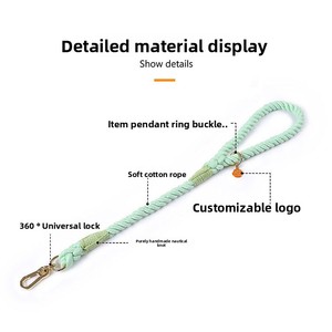 Collier en P-chain court et ajusté en coton doux, classique et durable, pour chiens <span class=keywords><strong>de</strong></span> petite/moyenne taille - Vente en gros transfrontalière - Product Image 2