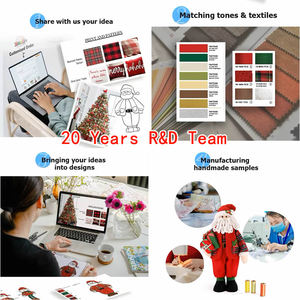 Zaves <span class=keywords><strong>Elf</strong></span> Weihnachts baum Anhänger weichen Stoff Plüsch Streifen Muster Handwerk Dekoration für Weihnachts feier Dekoration - Product Image 2