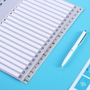 Comix Index Paper IX900 A4, accessoire de classement avec intercalaires alphabétiques en plastique à 11 trous - Product Image 5