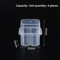 Boîtes en plastique de 3 ml en gros, étuis de rangement stériles pour flacons de 2 à 4 pièces, supports de flacons de peptides en gros, étuis en plastique pour peptides en gros