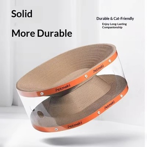 Cama Túnel para Gatos Multifuncional de Luxo, Ninho Integrado, Arranhador com Furo Autorregenerativo, Brinquedo para Gatos - Product Image 3