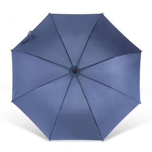 Parapluie de pluie à manche en bois, coupe-vent, avec logo imprimé personnalisé, à tige courbée et droite - Product Image 2