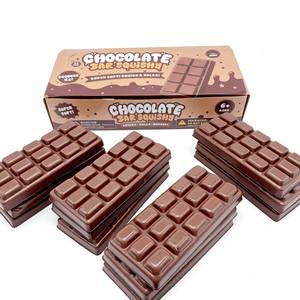 Juguete Blandito de Chocolate Realista Grande, Juguete de Compresión de Rebote Lento, Juguete Creativo para Aliviar el Estrés y la Descompresión - Product Image 4