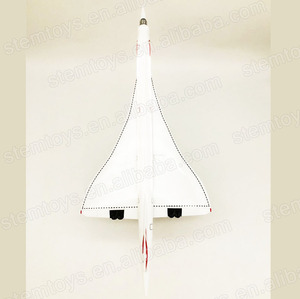 Vente chaude 50CM 1:125 Résine Concorde Modèle <span class=keywords><strong>D</strong></span>'<span class=keywords><strong>avion</strong></span> Britannique avec Lumières LED Jouet Personnalisable pour Collection De Cadeaux De Vacances - Product Image 4