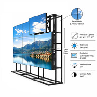 Pantalla de Video Wall LCD de 46 Pulgadas y 3.5 mm, Full HD, Gráficos de Animación, Solución para Centros de Comando de Monitoreo de Seguridad Industrial en Interiores