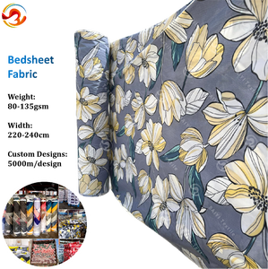Tela de Microfibra de Poliéster con Estampado Floral, Pigmento Disperso, para Ropa de Cama y Almohadas, Económica, de Fabricante Textil para el Hogar - Product Image 1