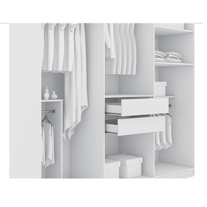 Armoire de chambre à coucher contemporaine et moderne, autoportante, pour chambre à coucher - Product Image 5