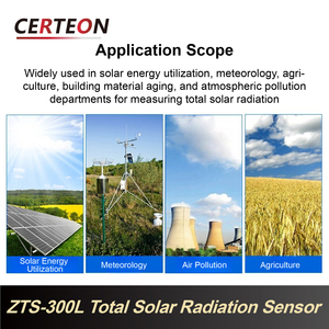 Sensor de Radiación Solar ZTS-300L Alta Precisión con RS485 4-20mA 0-5V Salida Espectro Amplio Radiómetro Solar - Product Image 5