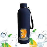 Botol Air Stainless Steel 16oz dengan Filter & Tali Pegangan, Desain Stylish, Warna & Logo Custom untuk Penggunaan Sekolah & Kantor