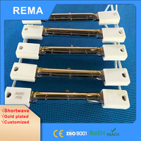 Émetteur infrarouge plaqué or pour lampe chauffante de petit four, chauffage infrarouge, lampe de polymérisation à ondes courtes 300W 500W 600W, remplace Heraeus