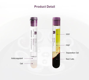 PRP 튜브 세트 의료 용품 12ml PRP 플라즈마 교체 컬렉션 튜브 판매 - Product Image 4