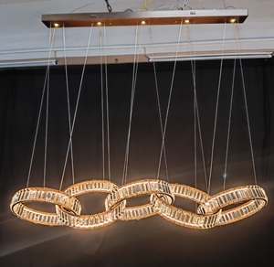 Modern <strong>Luxury</strong> Crystal Ring Chandelier LED Lamps <strong>Light</strong> <strong>Fixture</strong> for Dining Room Bedroom Living Hotel Decoration - Product Image 5
