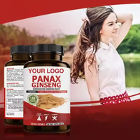 Meilleur prix pour les capsules de ginseng Panax, étiquette privée OEM/ODM, compléments alimentaires pour adultes, non destiné aux femmes enceintes