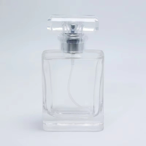 Botella de Perfume Vacía de Lujo Personalizada, Transparente, Negra, de 30ml, 50ml, 100ml, con Pulverizador y Bomba - Product Image 2