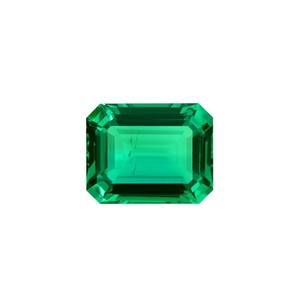 Lab Created Emerald Cut Green Gemstone Loose Stone For Jewelry Making - Product Image 2
