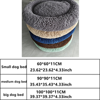 Großhandel Luxus Chenille Hundebett Verdicktes Plüsch-Chenille Haustierbett Mehrere Farboptionen Perfekt für Hunde im Seniorenalter