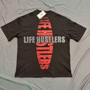 Camisetas Life Hustlers 2026 con Pedrería, Ropa Masculina de Alta Gama, Camisetas 100% Algodón, Impresión Digital Grande, Oferta, Ropa Urbana - Product Image 2