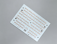 Carte de circuit imprimé LED rectangulaire personnalisée en aluminium MCPCB à une face pour éclairage de panneaux LED, service OEM