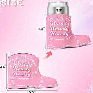 Neoprene Boots Shape Beer Can Cooler Bag Slim Sublimation Cowboy Shoe Holder - Product Image 6